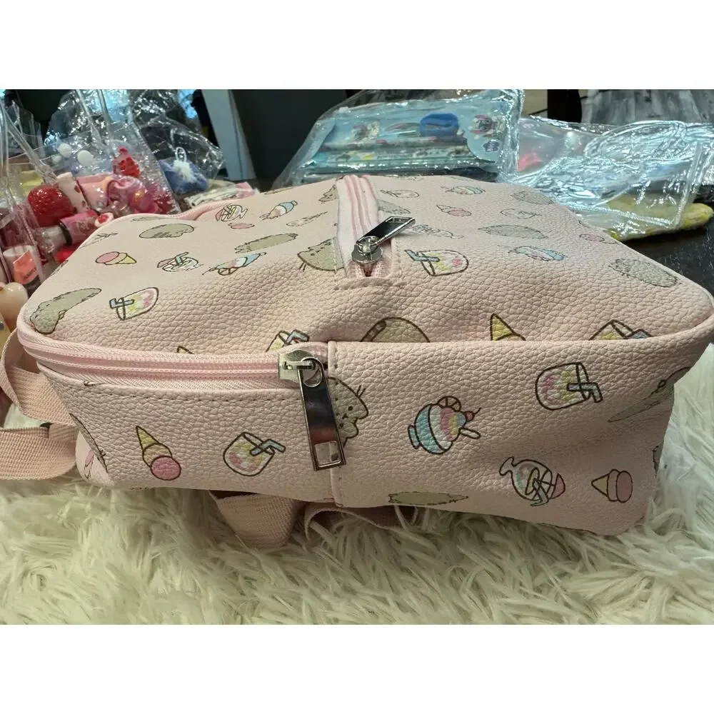 Pusheen the cat small pink backpack pockets zippers limited edition